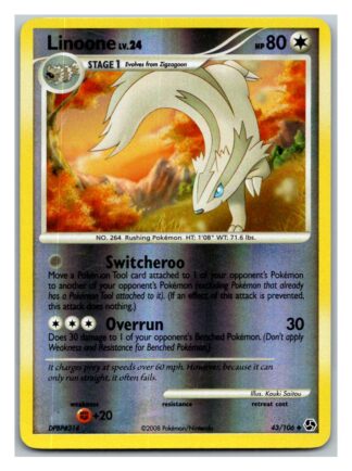 Linoone 43/106 Great Encounters (Reverse Holo) (LP Condition)