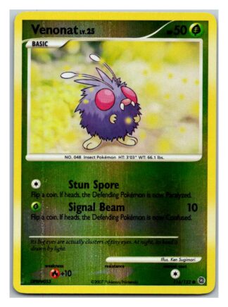 Venonat 116/132 Secret Wonders (Reverse Holo) (P Condition)