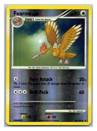 Fearow 36/100 Majestic Dawn (Reverse Holo) (LP Condition)