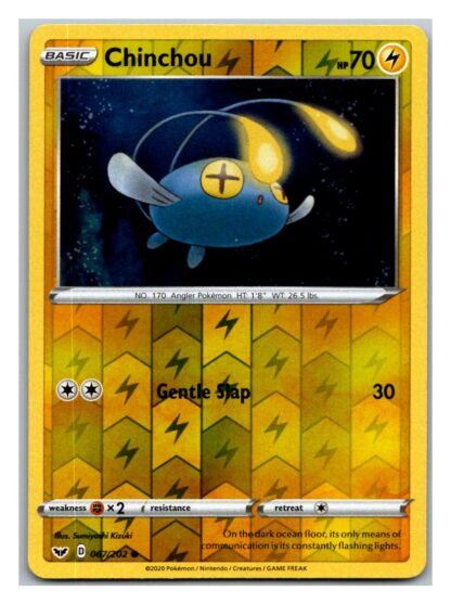 Chinchou 67/202 Sword and Shield (Reverse Holo) (Exc Condition)