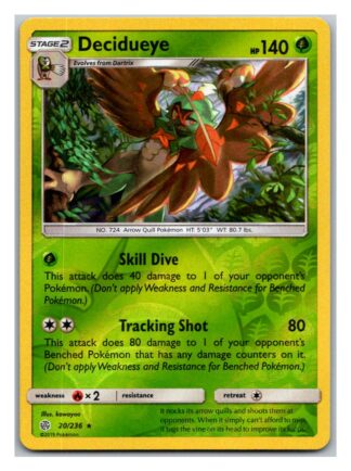 Decidueye 20/236 Cosmic Eclipse (Reverse Holo) (Exc Condition)