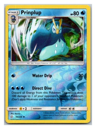 Prinplup 55/236 Cosmic Eclipse (Reverse Holo) (Exc Condition)