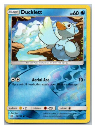 Ducklett 59/236 Cosmic Eclipse (Reverse Holo) (Exc Condition)