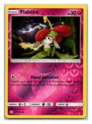 Flabebe 149/236 Cosmic Eclipse (Reverse Holo) (Exc Condition)