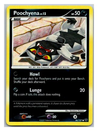 Poochyena 86/127 Platinum (Reverse Holo) (Exc Condition)