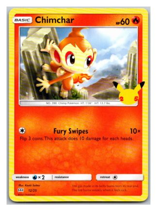 Chimchar 12/25 McDonalds 25th Anniversary Promo (Non-Holo) (LP Condition)