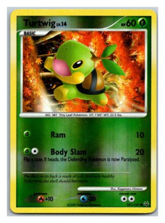 Turtwig 101/127 Platinum (Reverse Holo) (Exc Condition)