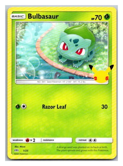 Bulbasaur 1/25 McDonalds 25th Anniversary Promo (Non-Holo) (LP Condition)