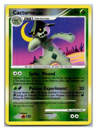 Cacturne 42/127 Platinum (Reverse Holo) (LP Condition)