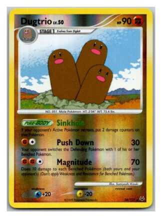 Dugtrio 24/127 Platinum (Reverse Holo) (LP Condition)