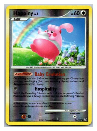Happiny 76/127 Platinum (Reverse Holo) (LP Condition)