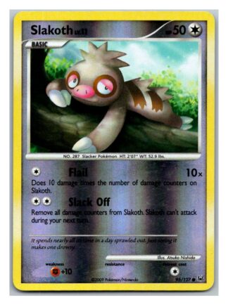 Slakoth 95/127 Platinum (Reverse Holo) (LP Condition)