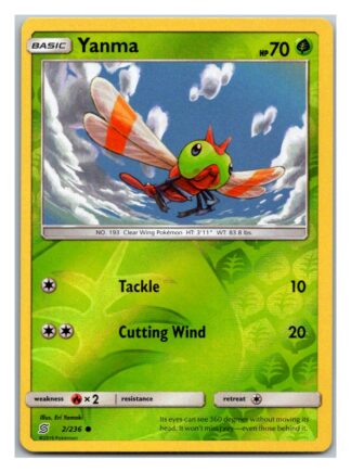 Yanma 2/236 Unified Minds (Reverse Holo) (Exc Condition)