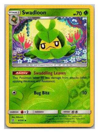 Swadloon 8/236 Unified Minds (Reverse Holo) (Exc Condition)