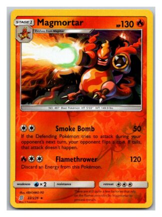 Magmortar 22/236 Unified Minds (Reverse Holo) (Exc Condition)