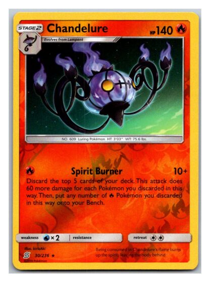 Chandelure 30/236 Unified Minds (Reverse Holo) (Exc Condition)