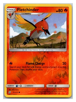 Fletchinder 31/236 Unified Minds (Reverse Holo) (Exc Condition)