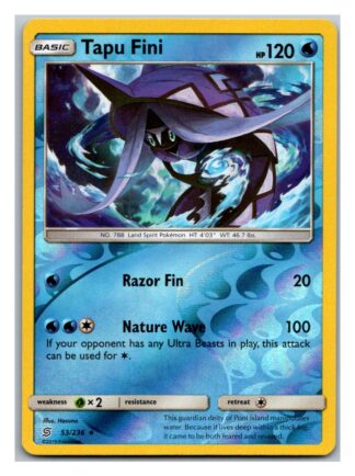 Tapu Fini 53/236 Unified Minds (Reverse Holo) (Exc Condition)
