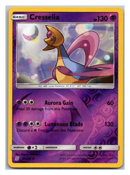 Cresselia 87/236 Unified Minds (Reverse Holo) (Exc Condition)