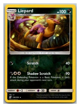Liepard 136/236 Unified Minds (Reverse Holo) (Exc Condition)