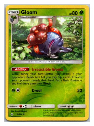 Gloom 7/214 Unbroken Bonds (Reverse Holo) (Exc Condition)