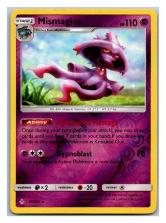 Mismagius 78/214 Unbroken Bonds (Reverse Holo) (Exc Condition)