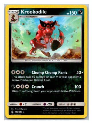 Krookodile 116/214 Unbroken Bonds (Reverse Holo) (Exc Condition)
