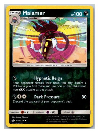 Malamar 119/214 Unbroken Bonds (Reverse Holo) (Exc Condition)