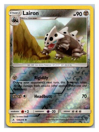 Lairon 124/214 Unbroken Bonds (Reverse Holo) (Exc Condition)