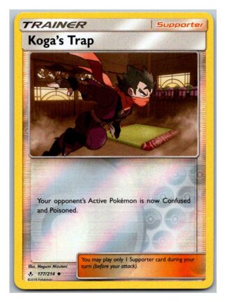 Koga's Trap 177/214 Unbroken Bonds (Reverse Holo) (Exc Condition)