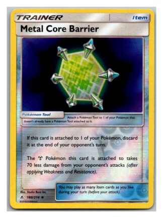 Metal Core Barrier 180/214 Unbroken Bonds (Reverse Holo) (Exc Condition)