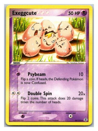 Exeggcute 33/112 Fire Red Leaf Green (Uncommon) (LP Condition)