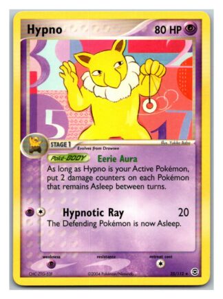 Hypno 25/112 Fire Red Leaf Green (Rare) (LP Condition)