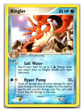 Kingler 26/112 Fire Red Leaf Green (Rare) (Exc Condition)