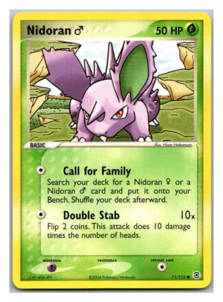 Nidoran 71/112 Fire Red Leaf Green (Common) (Exc Condition)