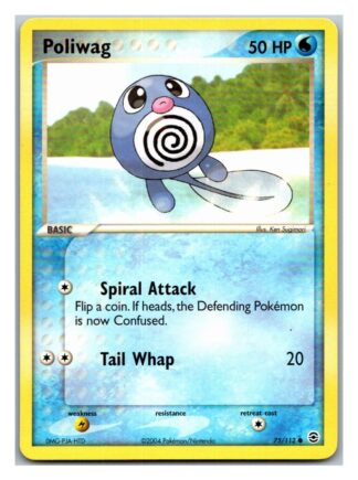Poliwag 75/112 Fire Red Leaf Green (Common) (Exc Condition)