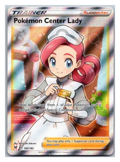 Pokemon Center Lady 185/185 Vivid Voltage (Ultra Rare) (NM-Exc Condition)