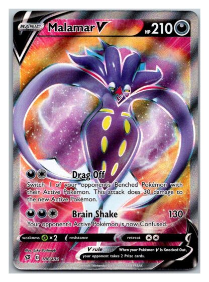 Malamar V 186/192 Rebel Clash (Ultra Rare) (Exc Condition)