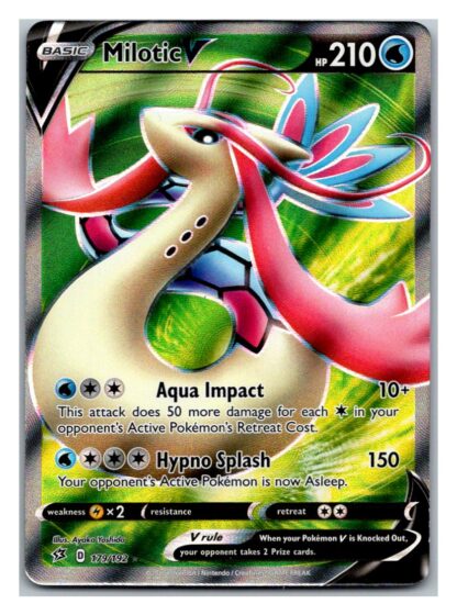 Milotic V 179/192 Rebel Clash (Ultra Rare) (Exc Condition)