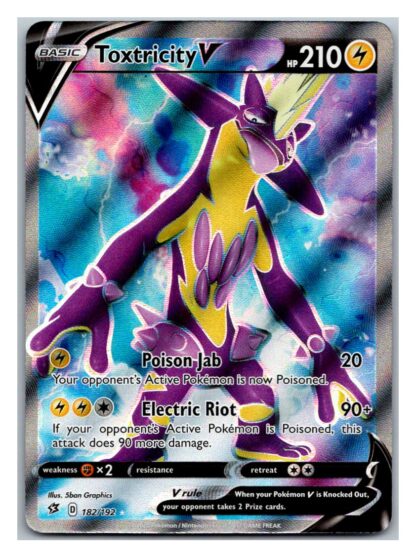 Toxtricity V 182/192 Rebel Clash (Ultra Rare) (Exc Condition)