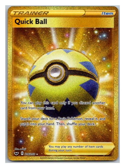 Quick Ball 216/202 Sword and Shield (Ultra Rare) (Exc Condition)