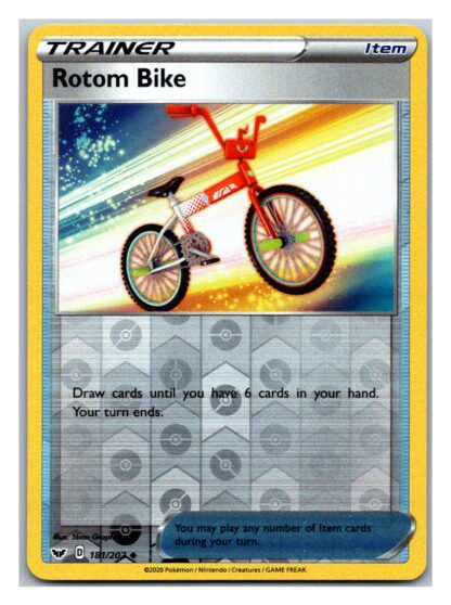 Rotom Bike 181/202 Sword and Shield (Reverse Holo) (Exc Condition)