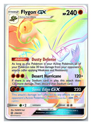 Flygon GX 256/236 Cosmic Eclipse (Ultra Rare) (Exc Condition)