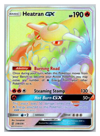 Heatran GX 238/236 Unified Minds (Ultra Rare) (Exc Condition)