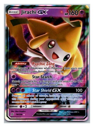 Jirachi GX 79/236 Unified Minds (Ultra Rare) (Exc Condition)