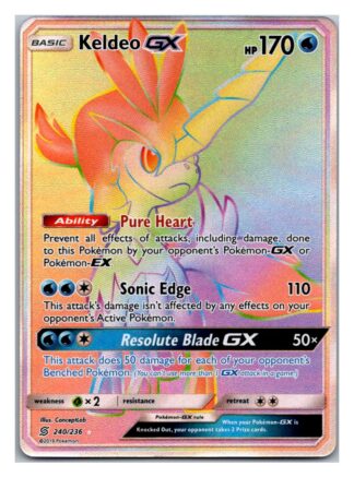 Keldeo GX 240/236 Unified Minds (Ultra Rare) (Exc Condition)