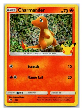 Charmander 9/25 McDonalds 25th Anniversary Promo (HOLO) (Exc Condition)