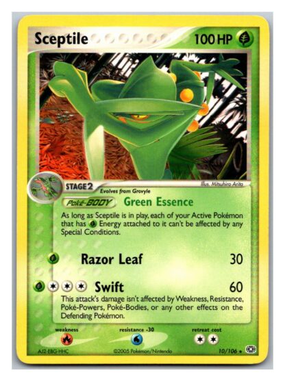 Sceptile 10/106 EX Emerald (Theme Deck Rare) (Exc Condition)