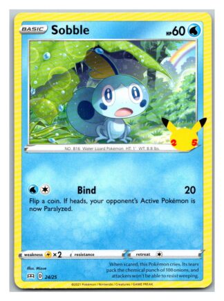 Sobble 24/25 McDonalds 25th Anniversary Promo (Non-Holo)  (Exc Condition)