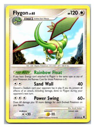 Flygon 5/111 Rising Rivals (Theme Deck Rare) (P Condition)